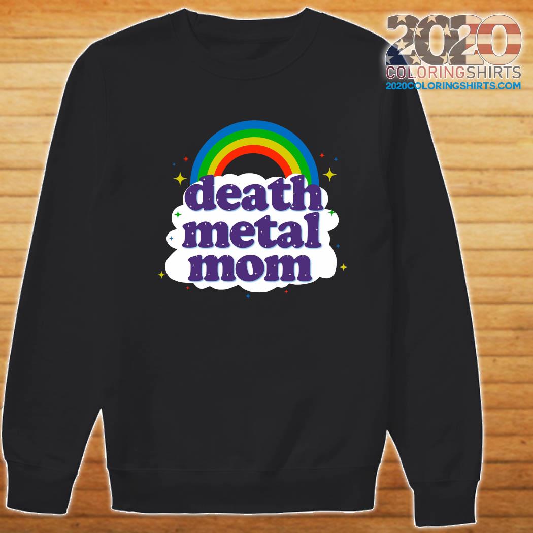 Download Official Death Metal Mom Retro Rainbow Shirt - 2020 Coloring Shirts