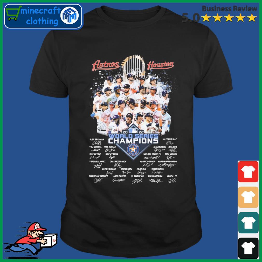 World Baseball Champions 2022 Houston Astros Signatures Shirt