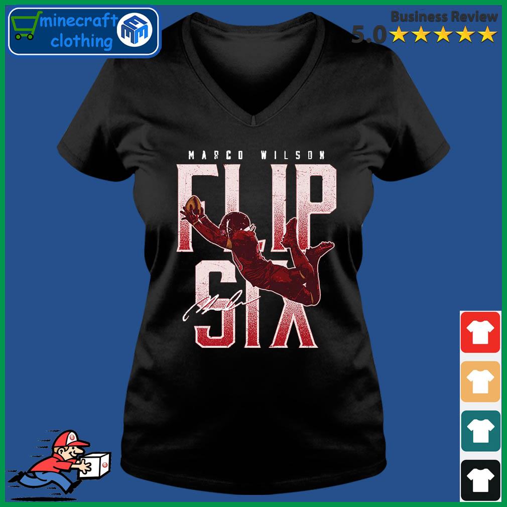 Marco Wilson Arizona Cardinals Flip Six Signature Shirt - Teeclover