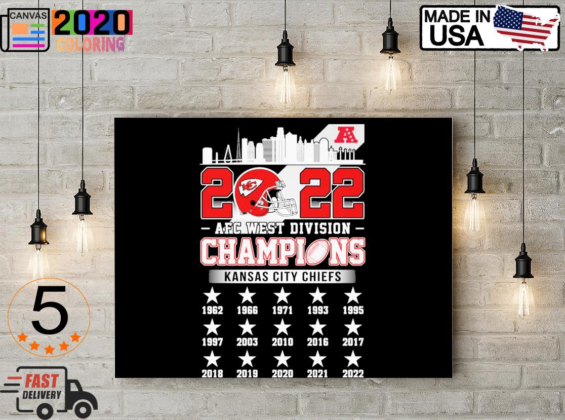 Kansas City Chiefs Go Chiefs 2022 AFC West Division Champions 1962-2022  shirt, hoodie, sweater, long sleeve and tank top