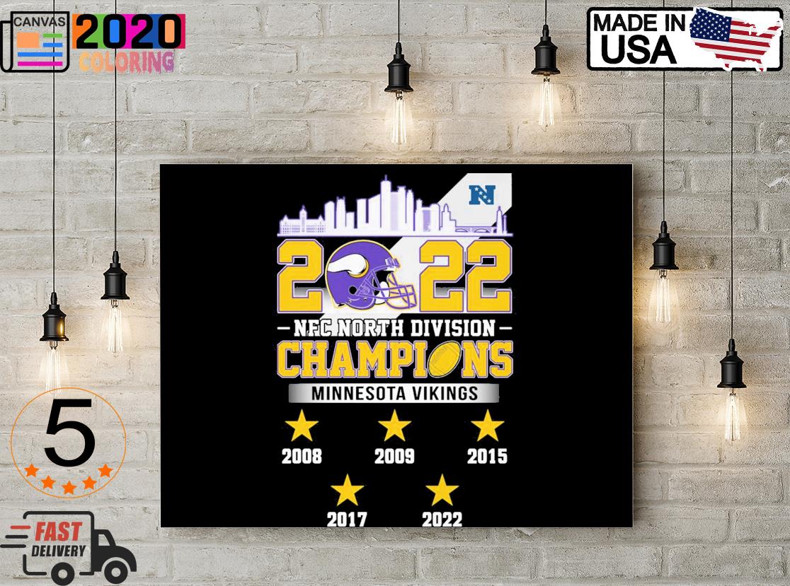 Minnesota Vikings Skylines 2022 NFC North Division Champions 2008