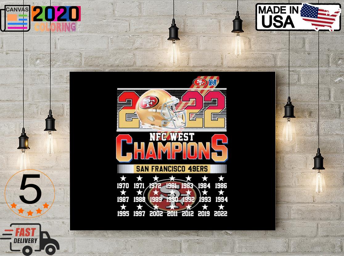 2022 NFC West Champions San Francisco 49ers team 1970-2022