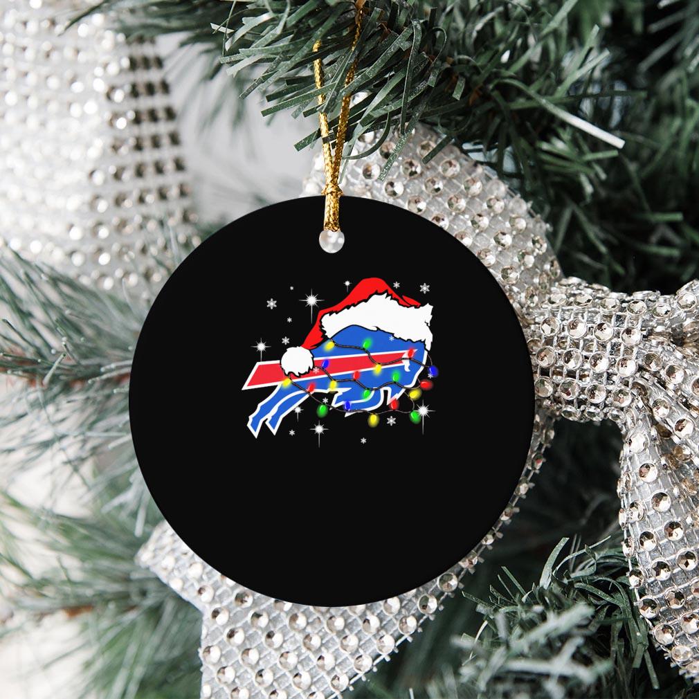 Buffalo Bills Santa hat Christmas ornament