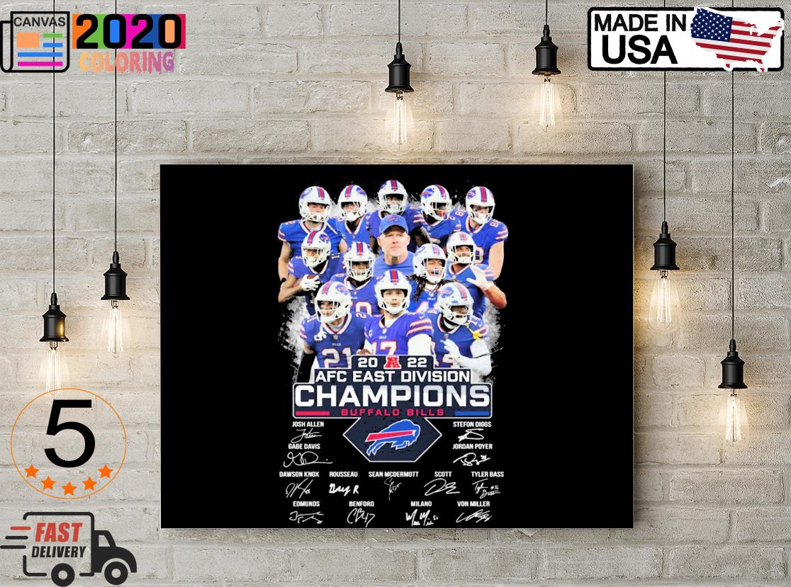 Buffalo Bills AFC East Division Champions 2020 signatures shirt,Sweater,  Hoodie, And Long Sleeved, Ladies, Tank Top