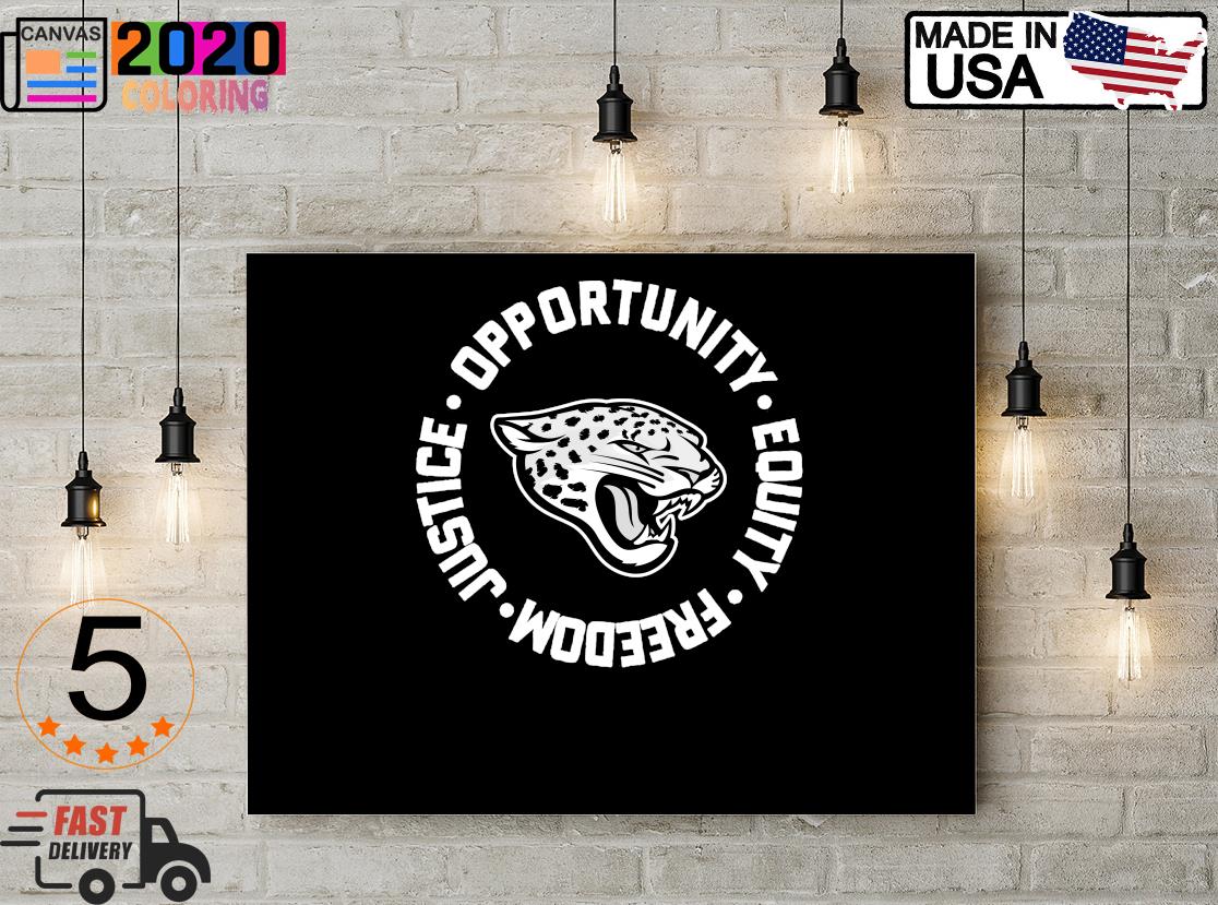 Jacksonville Jaguars Opportunity Equality Freedom Justice Canvas