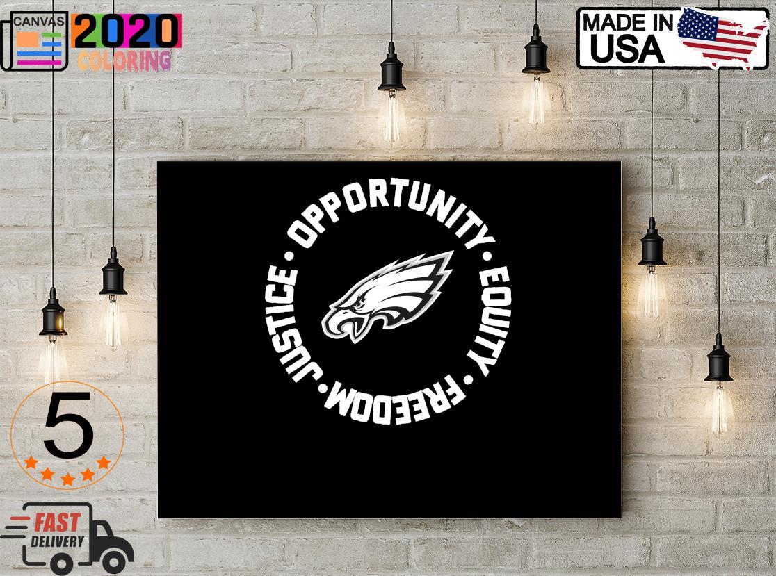 Philadelphia Eagles Opportunity Equality Freedom Justice Canvas