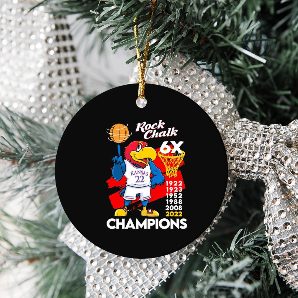 Rock Chalk 6x Champions Ornament Christmas