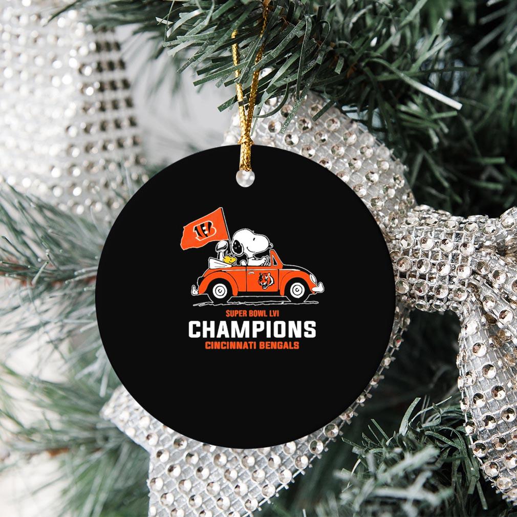 Snoopy Super Bowl Lvi Champions Cincinnati Bengals Ornament Christmas