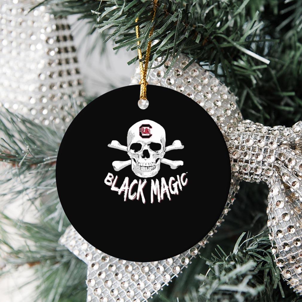 South Carolina Gamecocks Skull Black Magic Ornamen Christmas