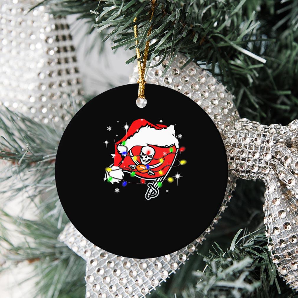 Tampa Bay Buccaneers Santa Hat Christmas Light Ornament Christmas