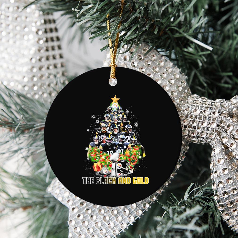 The Black And Gold Trees Team Steelers Christmas Ornament Christmas