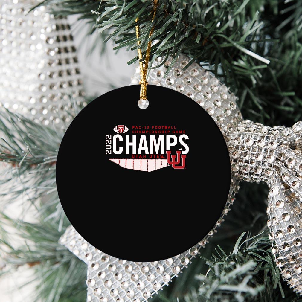 Utah Utes 2022 PAC-12 Football Championship Game Champions Ornamen Christmas